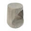 Table de bout Hollow Rustic 14,5 * 14,5 * 16,75 pouces en oxyde de magnésium gris