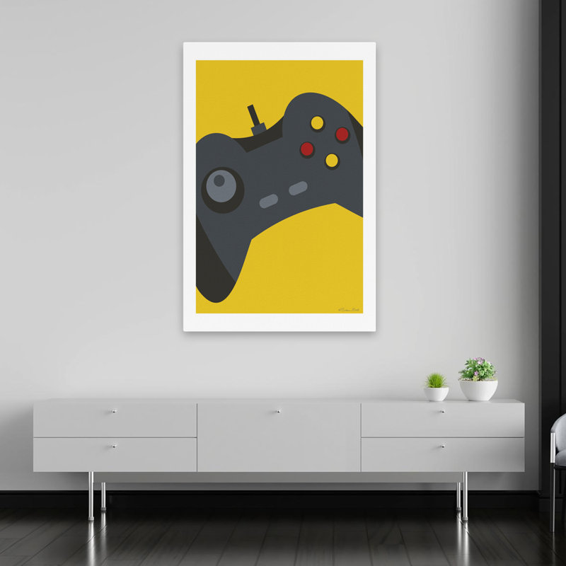 Controller V - Contemporary Video Game Controller Digital Device Console Gaming Art, 60" H x 40" W