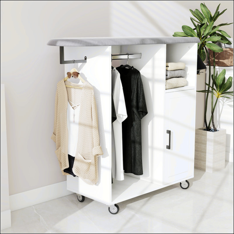Ironing Cart With Rolling Ironing Board