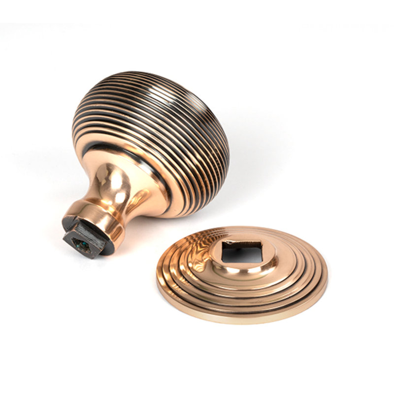Passage Door Knob, Polished Bronze