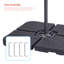 Base de parasol autoportante en plastique