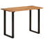 Sheatown Acacia Rectangular Wood Top Dining Table with Steel Base-1933232177