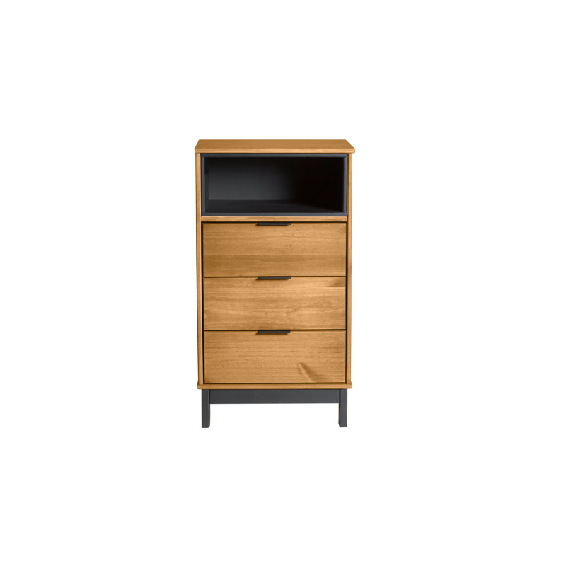 Annike Solid Wood 49cm W 3 - Drawer Chest of Drawers