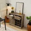 Farmhouse Liquor Cabinet Bar Cabinet With 2 Drawers