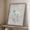 Détail dans la prairie I, reproduction encadrée - bois massif 49932