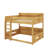 Queen Over Queen Bunk Bed With Storage Shelves And USB Ports-1586553837