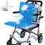 Fauteuil roulant ultraléger pliable avec freins à main verrouillables et accoudoirs rabattables