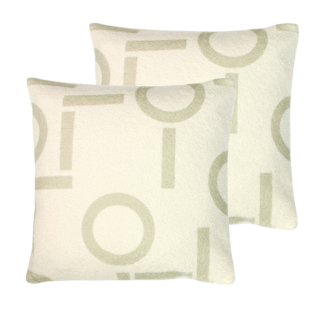 Geometric Square Cushion