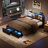 Brisna Upholstered Platform Bed-1424863788-1424863791