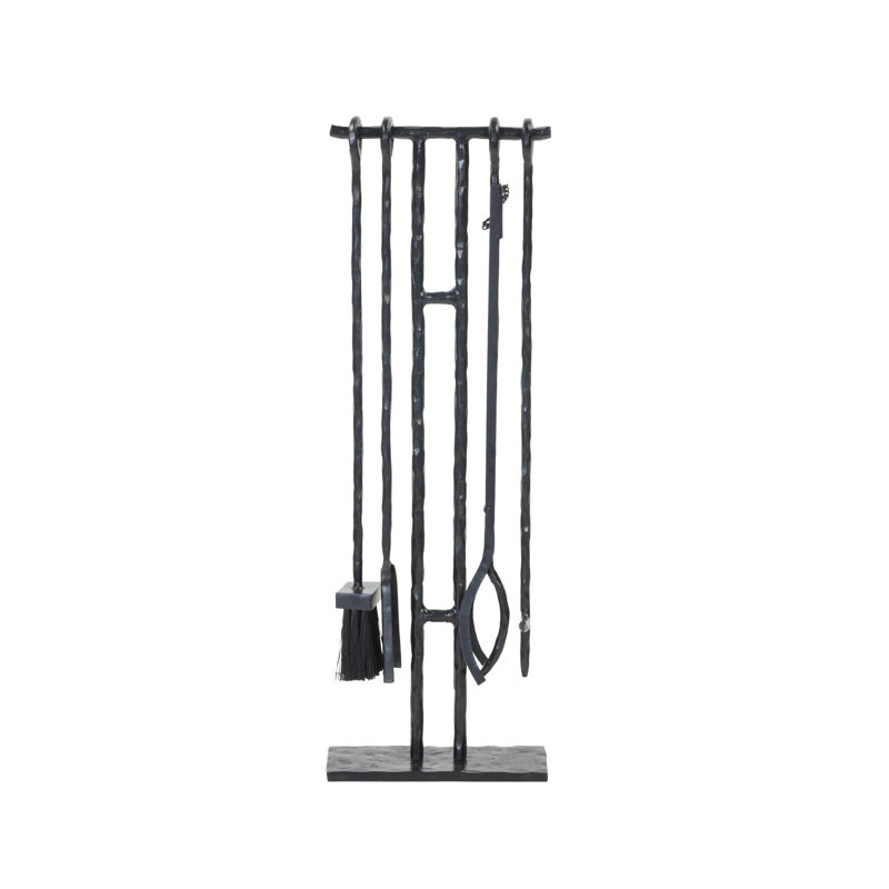 Jetta Fire Poker-Hammered Black Iron