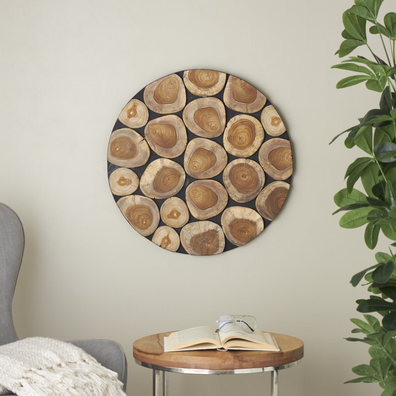 Décoration murale Cole et bois de teck gris
