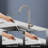 Single Handle Pull Down Sprayer Kitchen Faucet in Brushed Nickel-111996115