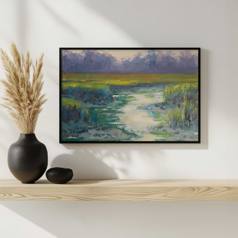 Reproduction d'art matinale, H 12 po x l 16 po, Noir