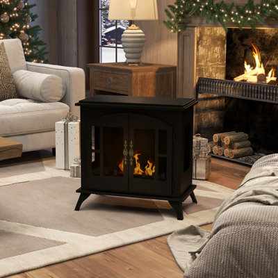 Caudill Belfry Heating 55 cm W Black Ethanol Stove with 7000 BTU