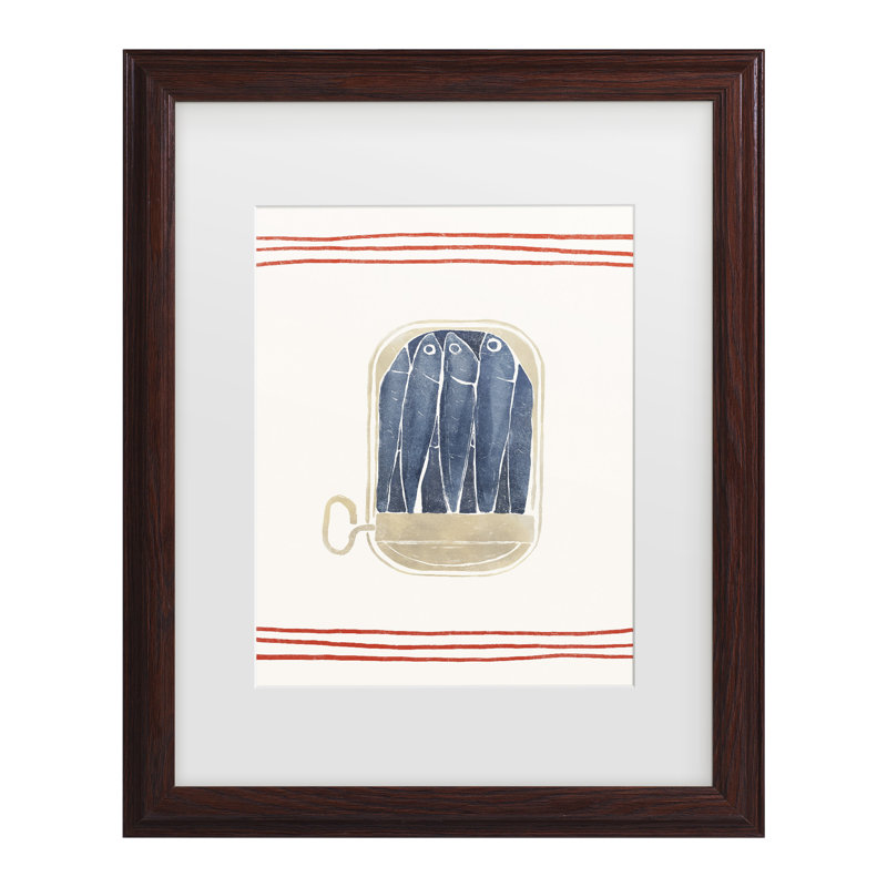 Œuvre encadrée «rouleau yuyu pont sardines», H 16,75 po x l 13,75 po