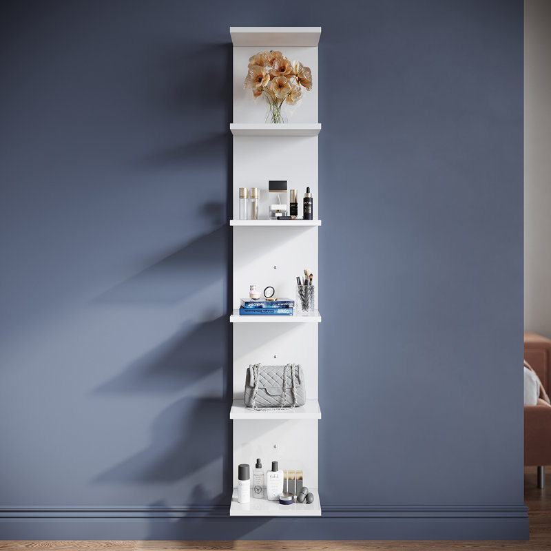 30*160cm, Wall-Mounted Modern Dressing Table Shelf, White