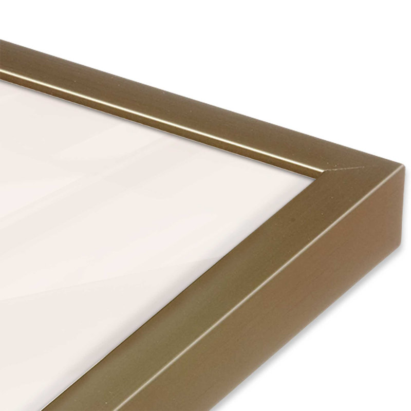 Mindful Gaze Set of 2 Print on Archival Matte Paper in Frame, Brushed Gold, 37.25" H x 25.25" W