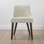Chaise d'appoint rembourrée en bois massif Bremment-720516586