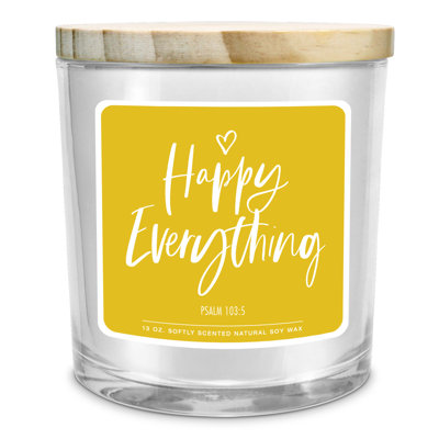 Fresh Scented Jar Candle with Glass Holder