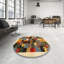 Tapis beige/gris/rouge contemporain-676858042