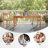 Avaley Rectangular Acacia Outdoor Dining Table With Umbrella Hole , 57'' in. W 30'' in. D