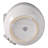 Modern Embossed Ceramic Floral Round Outdoor Planter for Garden Patio - Sleek Home Indoor Flower Pot for Living Room Decor Accent - Ivory-116395556