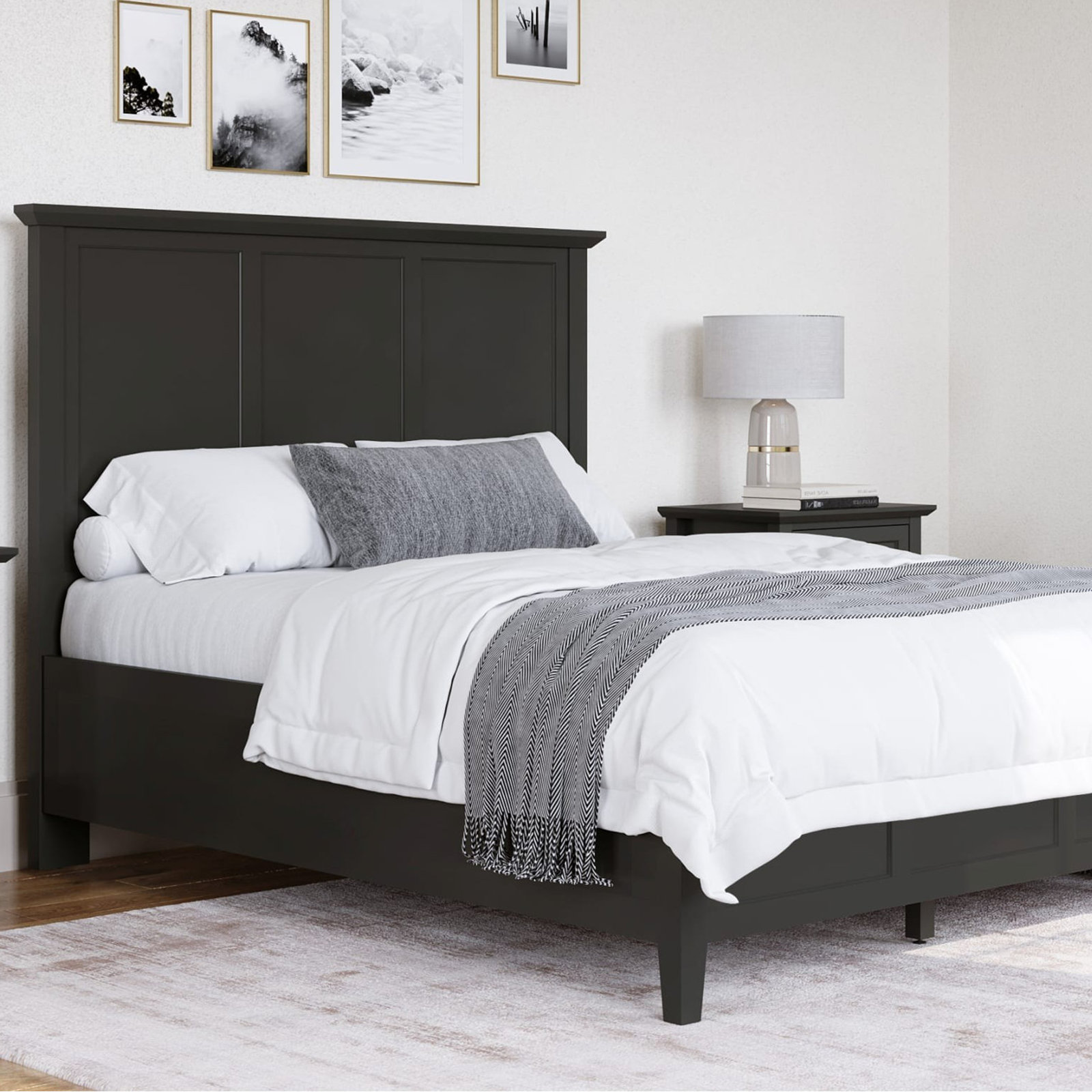 Renee Bed, Raven Black, Queen