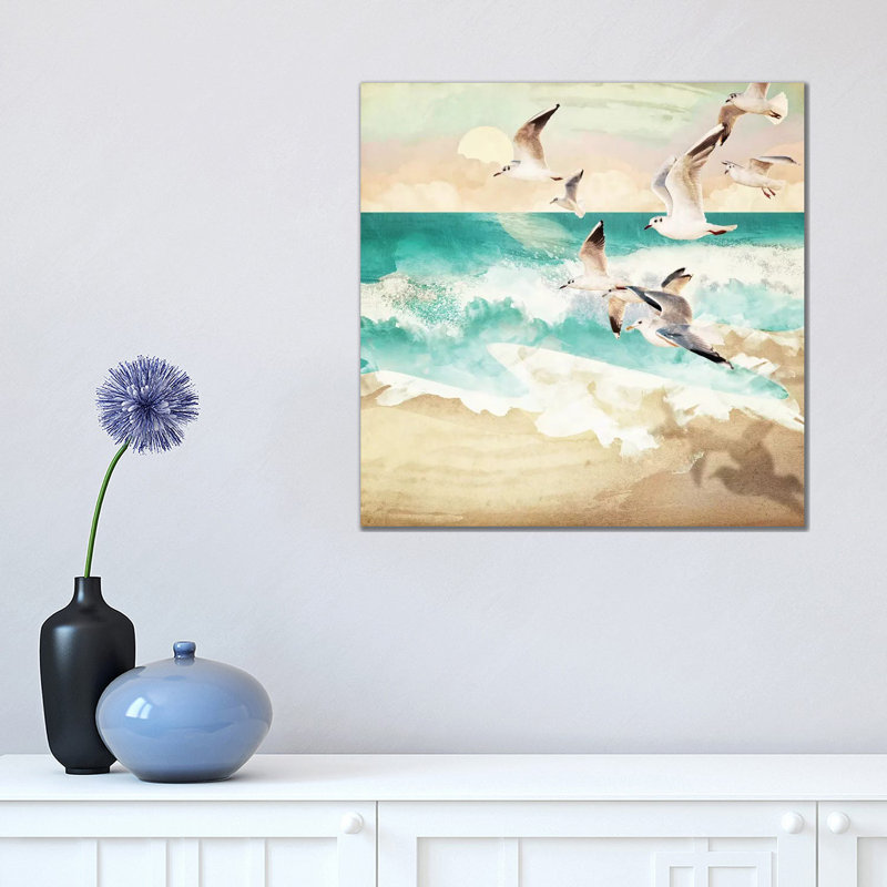 Summer Flight by SpaceFrog Designs - Wrapped Canvas Painting, 45.72 cm H x 45.72 cm W x 1.91 cm D