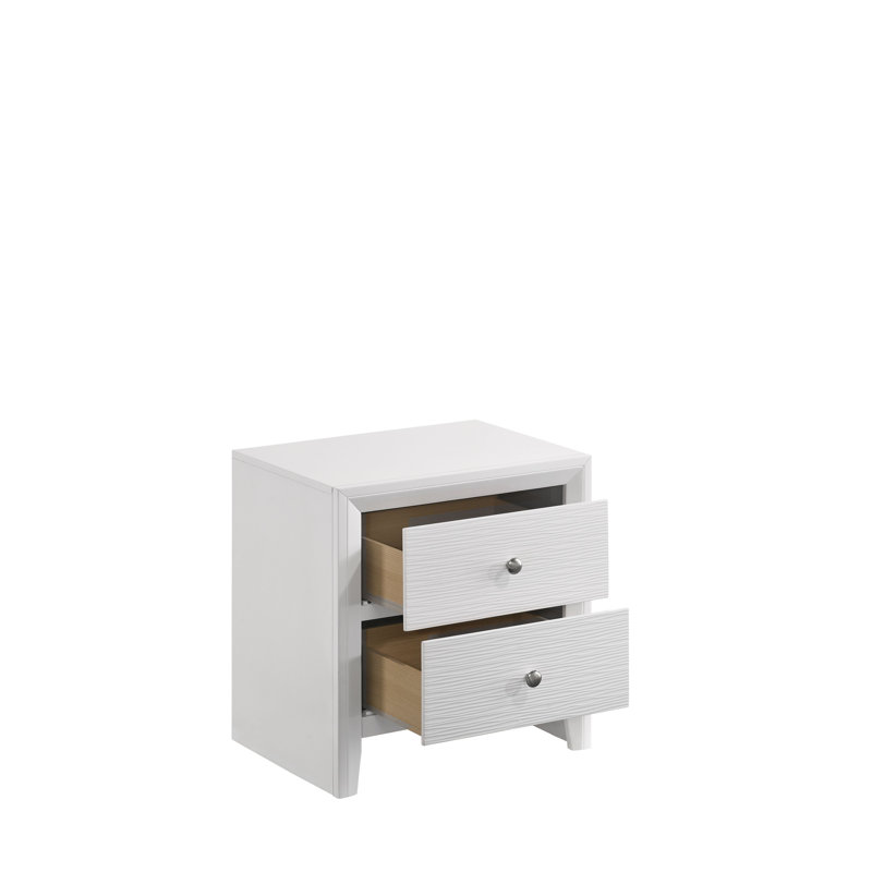 Ensemble de chambre à coucher à panneaux 3-2 Rodericus, Simple, Blanc