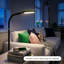 Lampadaire DEL Litespan vert de 135 cm (53 po) à intensité variable, idéal pour la lecture et les travaux manuels, avec tête flexible réglable en hauteur.-135093376-135093380