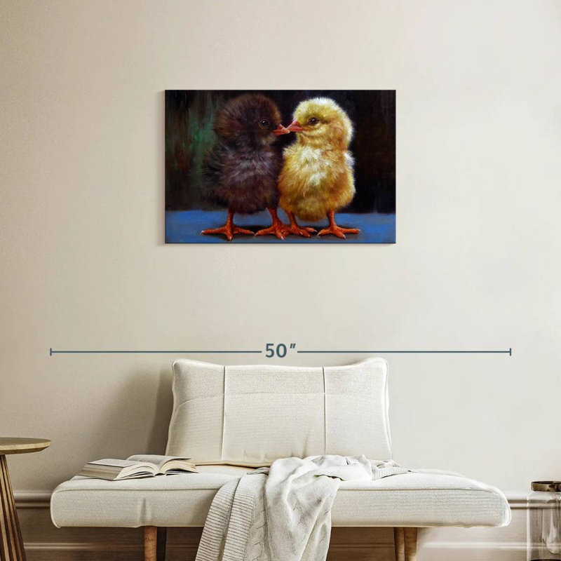 Brampt The Kiss Chicks, 20" H x 30" W