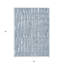 Tapis extérieur lavable abstrait bleu et ivoire 5 pi x 8 pi