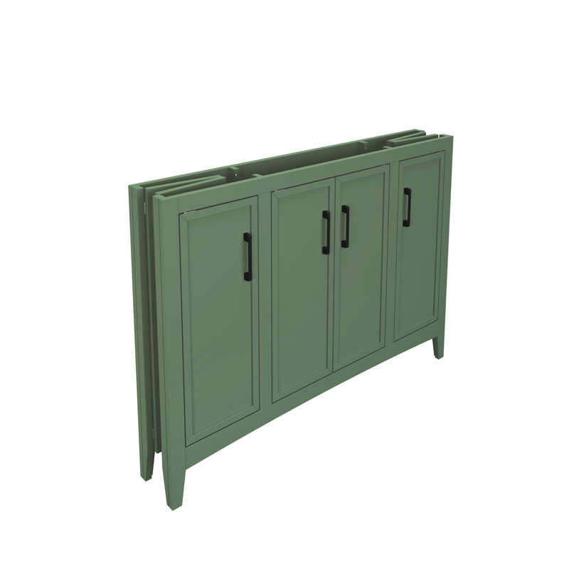 Meuble-lavabo moderne simple 48 po, sans lavabo, Vert
