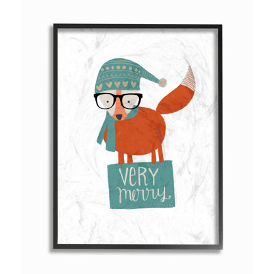 « very merry hipster fox », impression