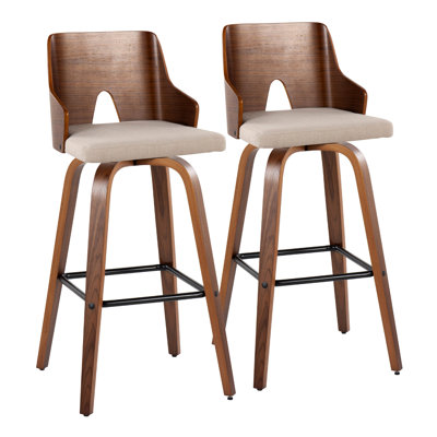 Lakyia Swivel Upholstered Counter Stool