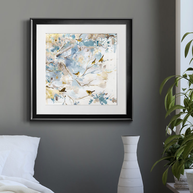 Lavande printanière I - reproduction d'art sur papier encadrée, H 17,5 po x l 17,5 po x P 1,5 po, Cadre noir