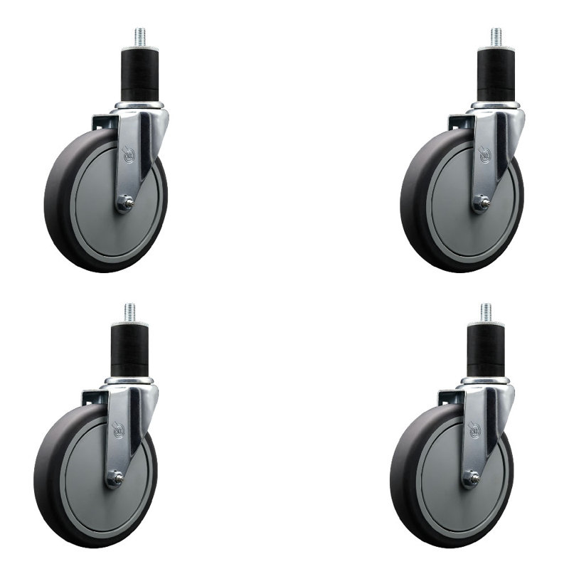 Ensemble de roulettes extensibles en caoutchouc Thermoplastic