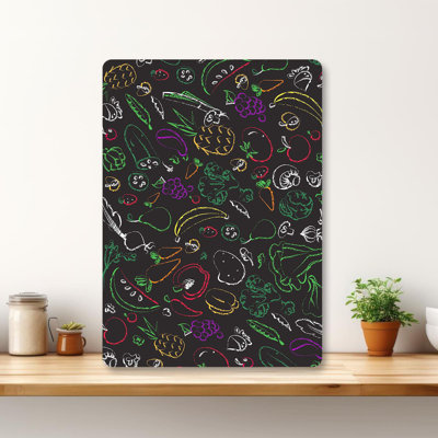 Tempered Glass Cutting Board, 7.9 x 11.8 inches | 100% Antibacterial, Easy-Clean Surface, Non-Slip Silicone Feet | Perfect for Food Prep & Serving, Durable & Stylish Kitchen Essential, Not Dishwasher Safe