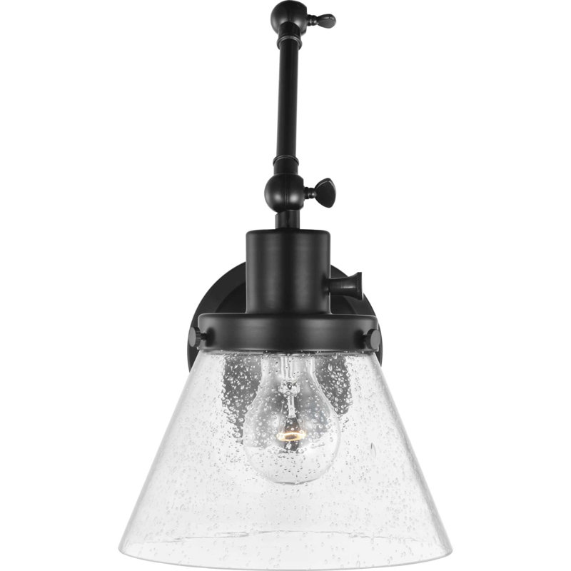 Oakpark Steel Swing Arm Sconce, Black