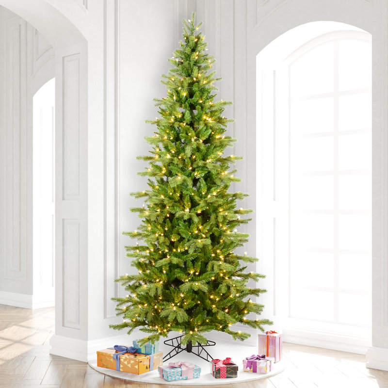 Arbre de Noël artificiel épinette baumier avec lumières 3MM, 9 pi