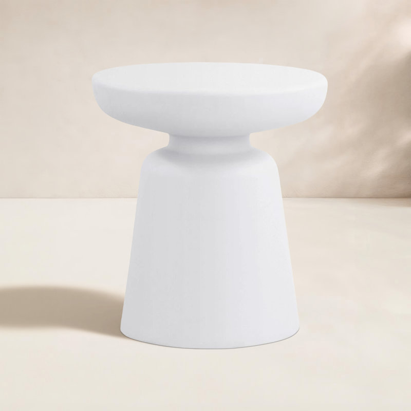 Ruth Outdoor Side Table Blue, White