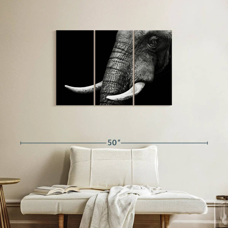 Elephant Close Up, 24" H x 38" W