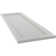 True Fit PVC Single Panel Chevron Modern Style Fixed Mount Shutters