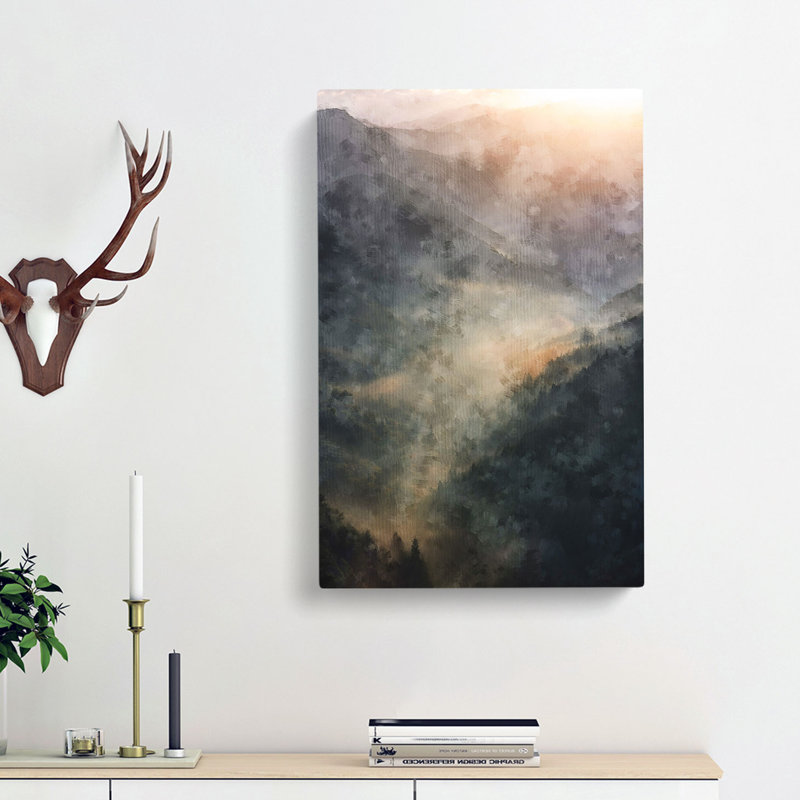 Valley Mist - Wrapped Canvas, 76cm H x 50cm W x 3cm D