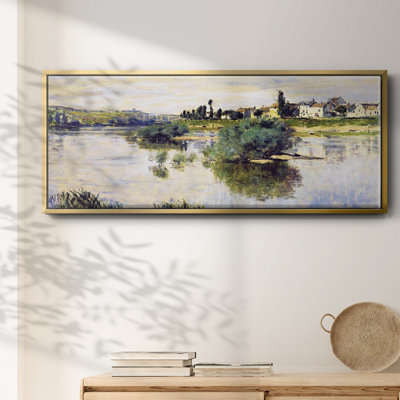 The Seine at Lavacourt, 1878- Framed Canvas