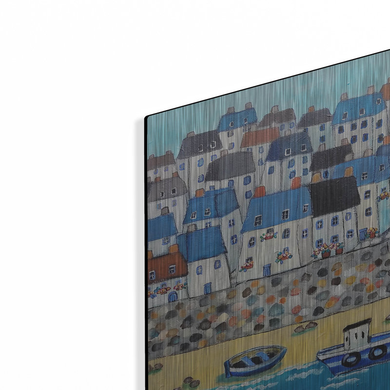 «Cornwall Calling Again» par Holly Wojhan, art mural en métal, H 12 po x l 16 po