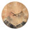 Très grande horloge murale en bois Silent Sky Peaks
