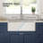 Pillar 33" W Double Bowl Fireclay Farmhouse Kitchen Sink