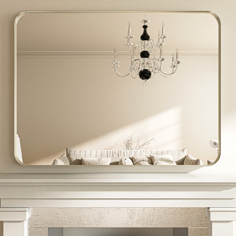 Miroir mural Tahleek, Noir, 48 po x 40 po
