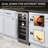 Whynter 12'' width 17 Bottle Dual Zone Built-In Wine Refrigerator with Seamless Stainless Steel Door